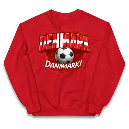 Denmark Retro World Cup Kids Jumper