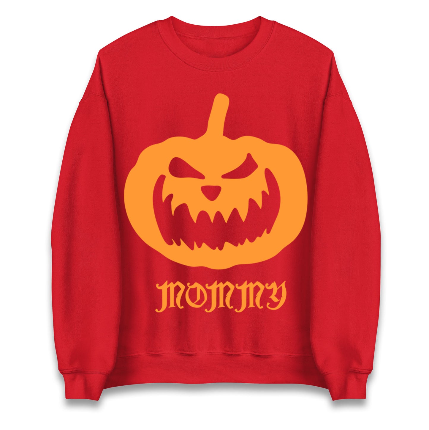Scary Pumpkin Mommy Halloween Sweatshirt
