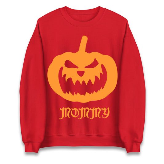 Scary Pumpkin Mommy Halloween Sweatshirt
