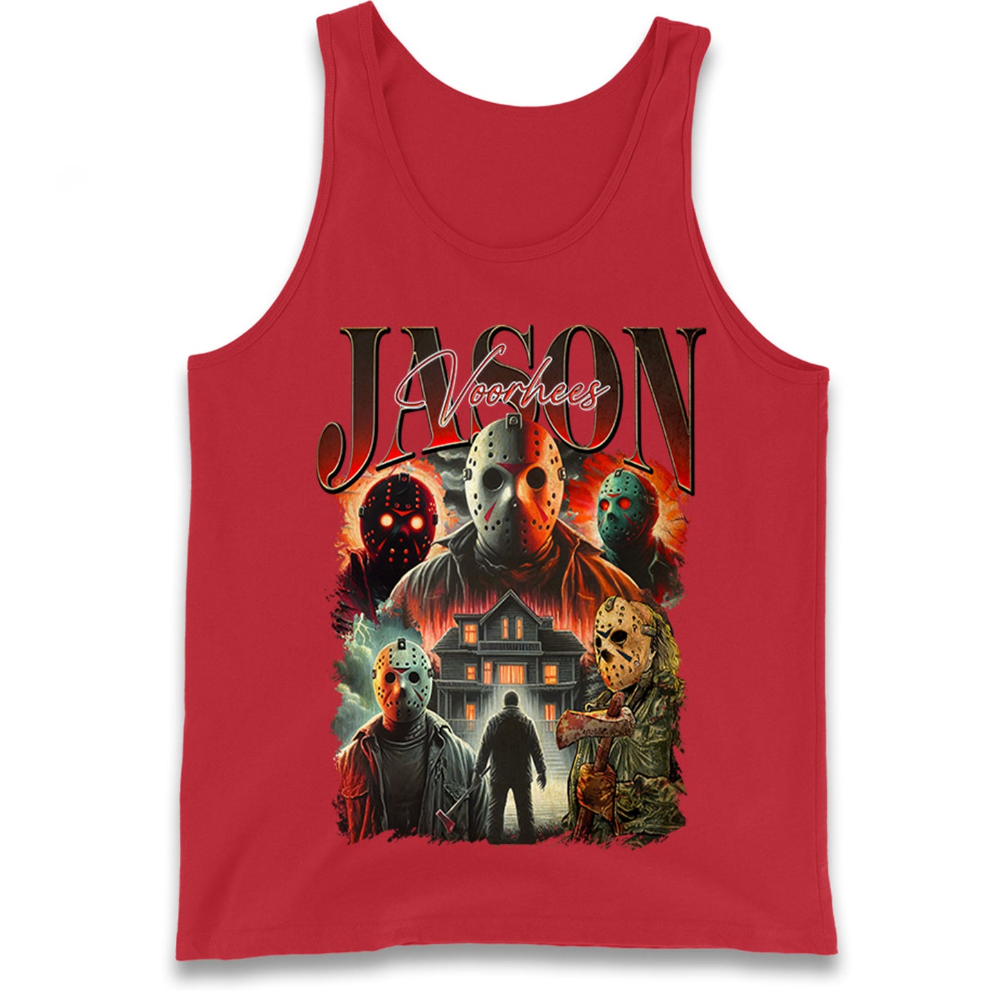 Jason voorhees scary Halloween Bootleg Tank Top