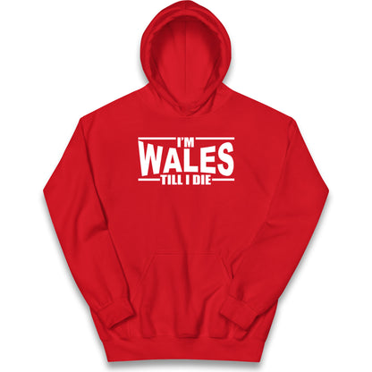 I'm Wales Till I Die Kids Hoodie
