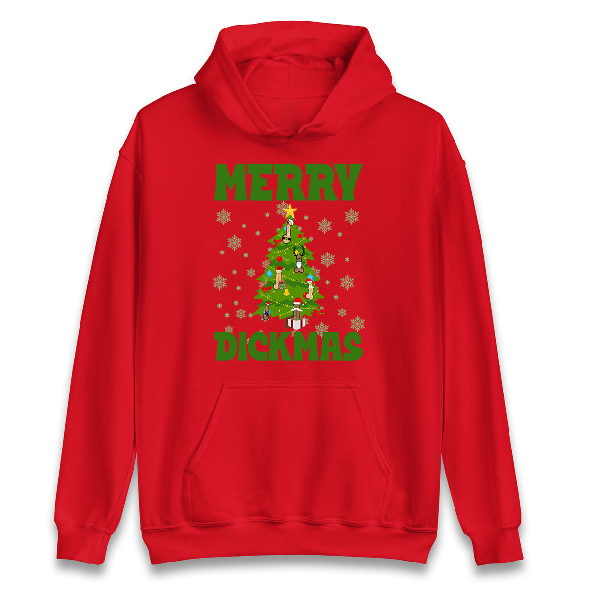 Merry Dickmas Funny Christmas Hoodie