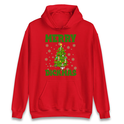 Merry Dickmas Funny Christmas Hoodie