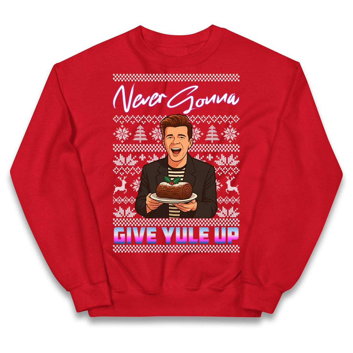 Rick Astley Christmas Kids Jumper