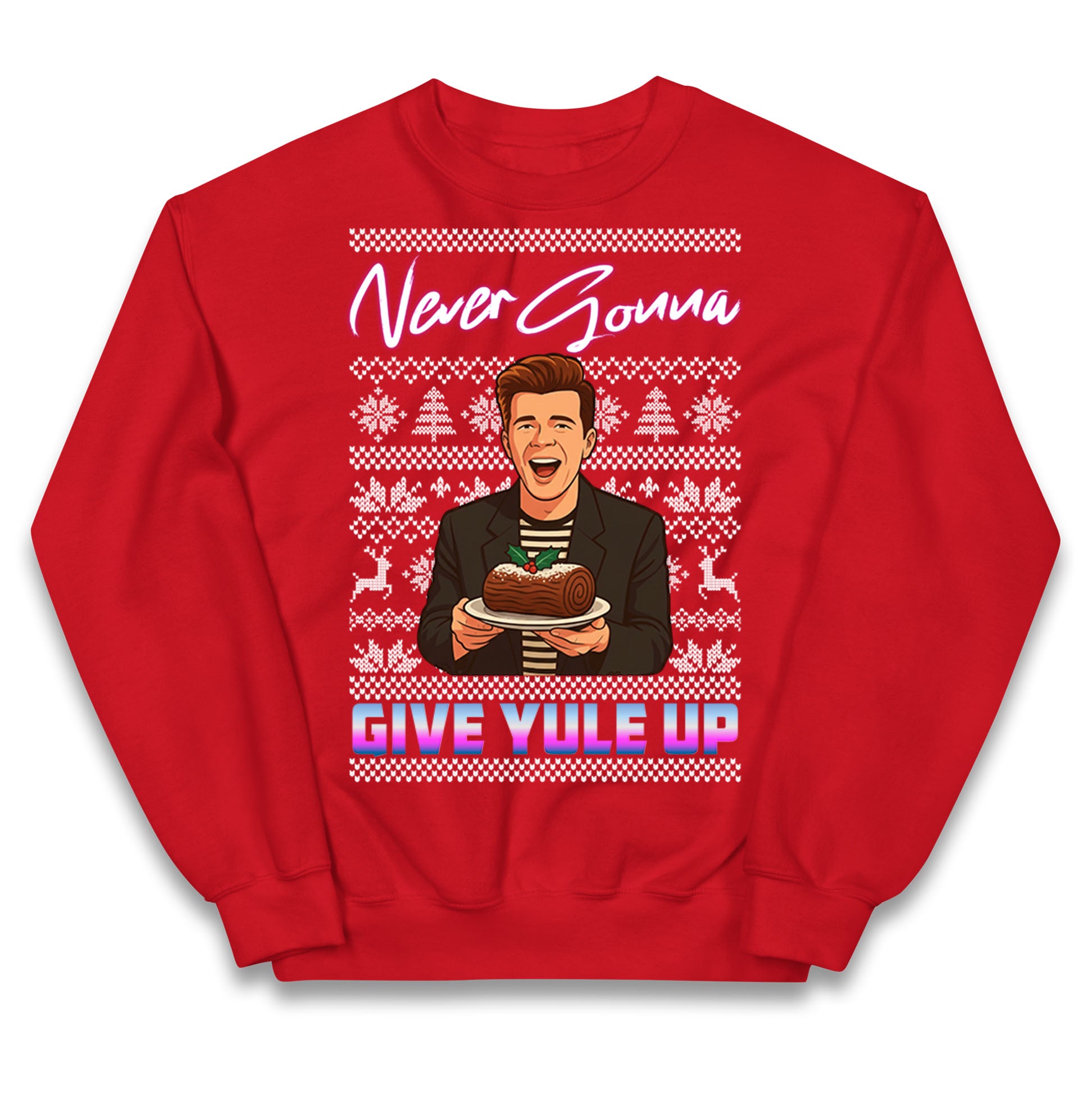 Rick Astley Christmas Kids Jumper