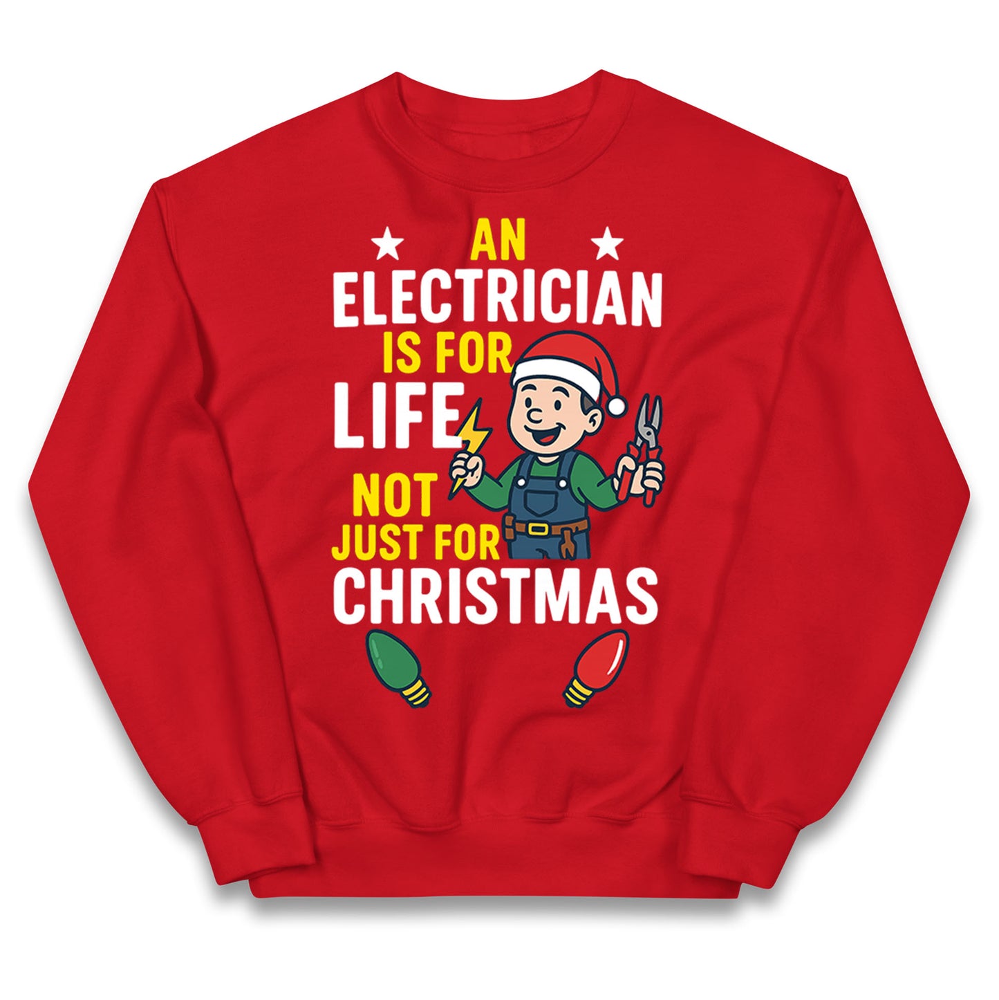 Electrician Christmas Kids Jumper
