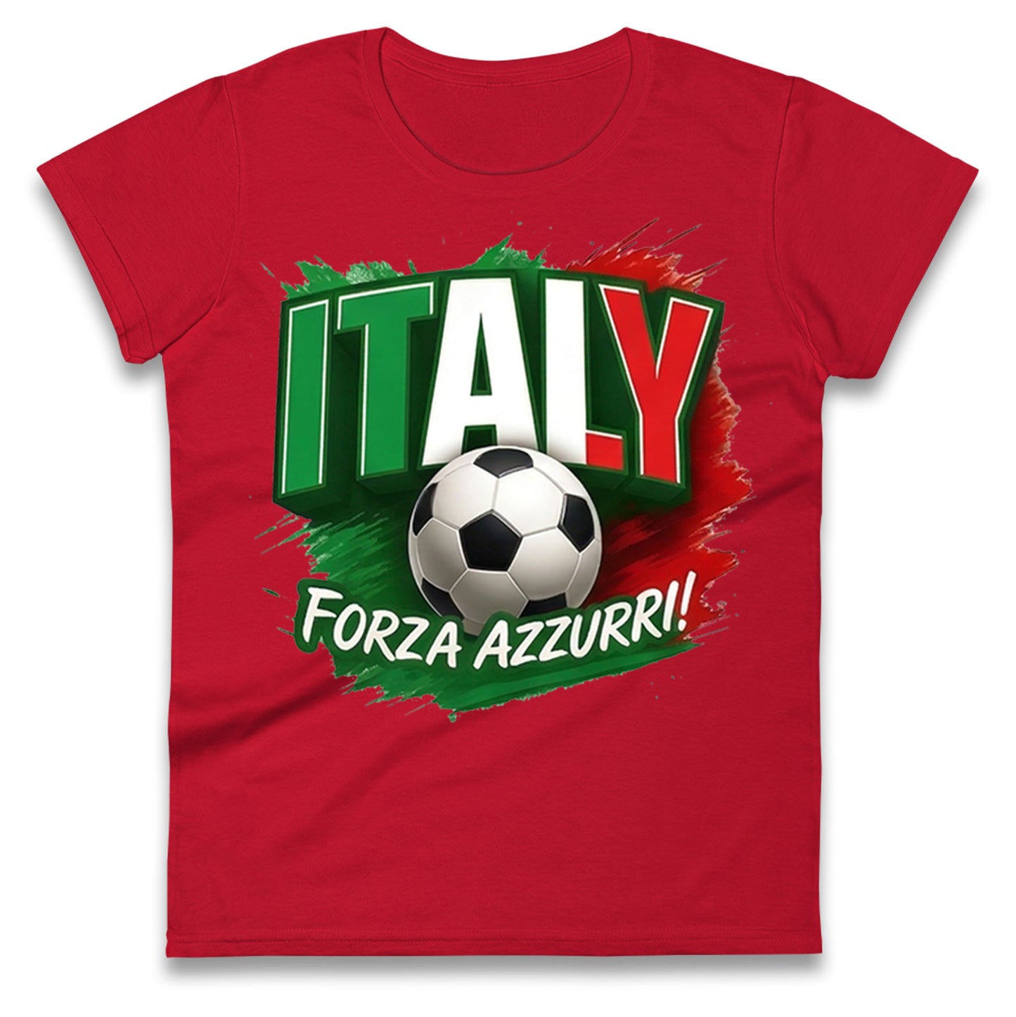 Italy Retro World Cup Ladies T Shirt 
