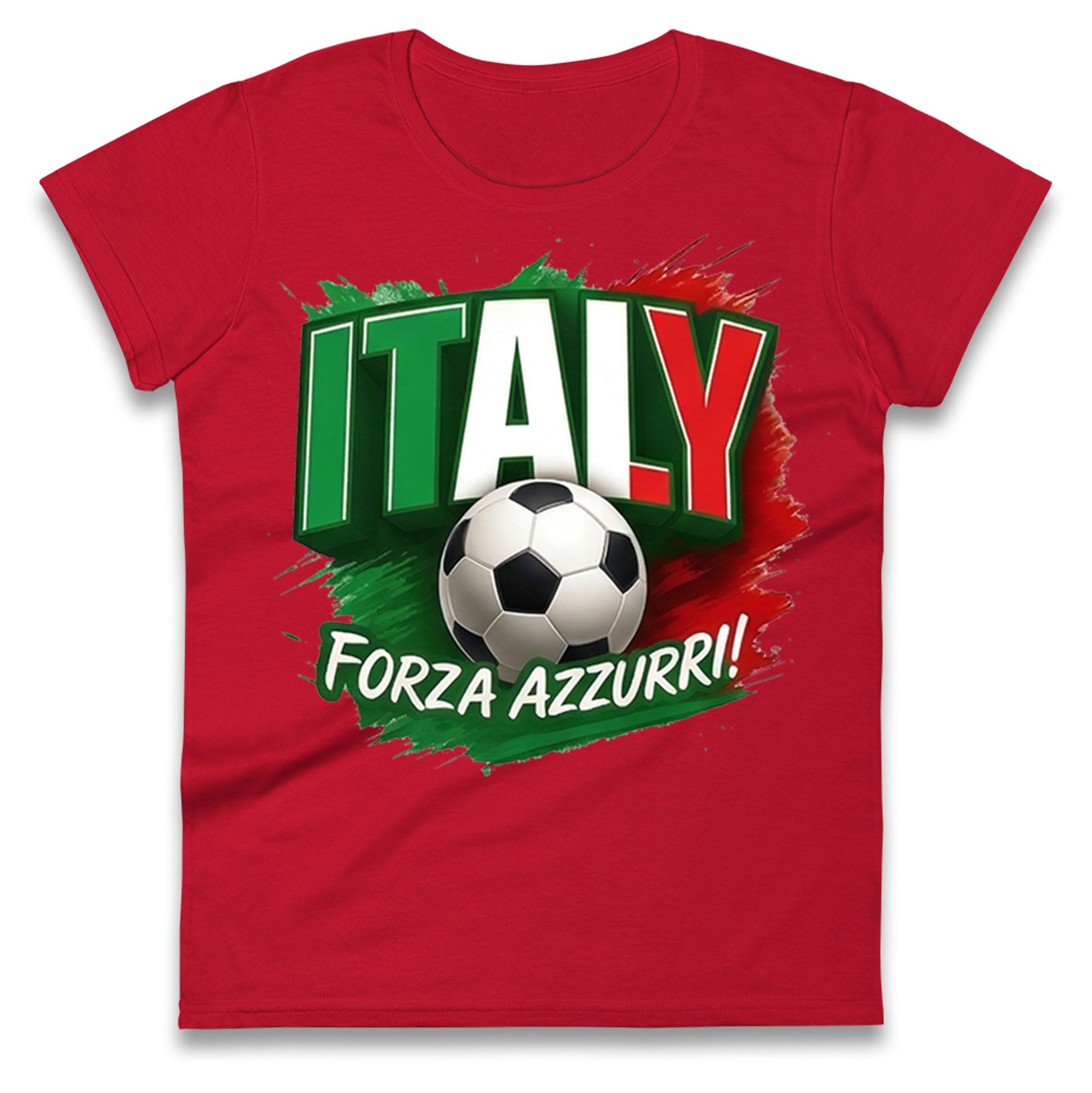 Italy Retro World Cup Ladies T Shirt 