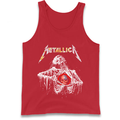 Metallica USA Skull Tank Top