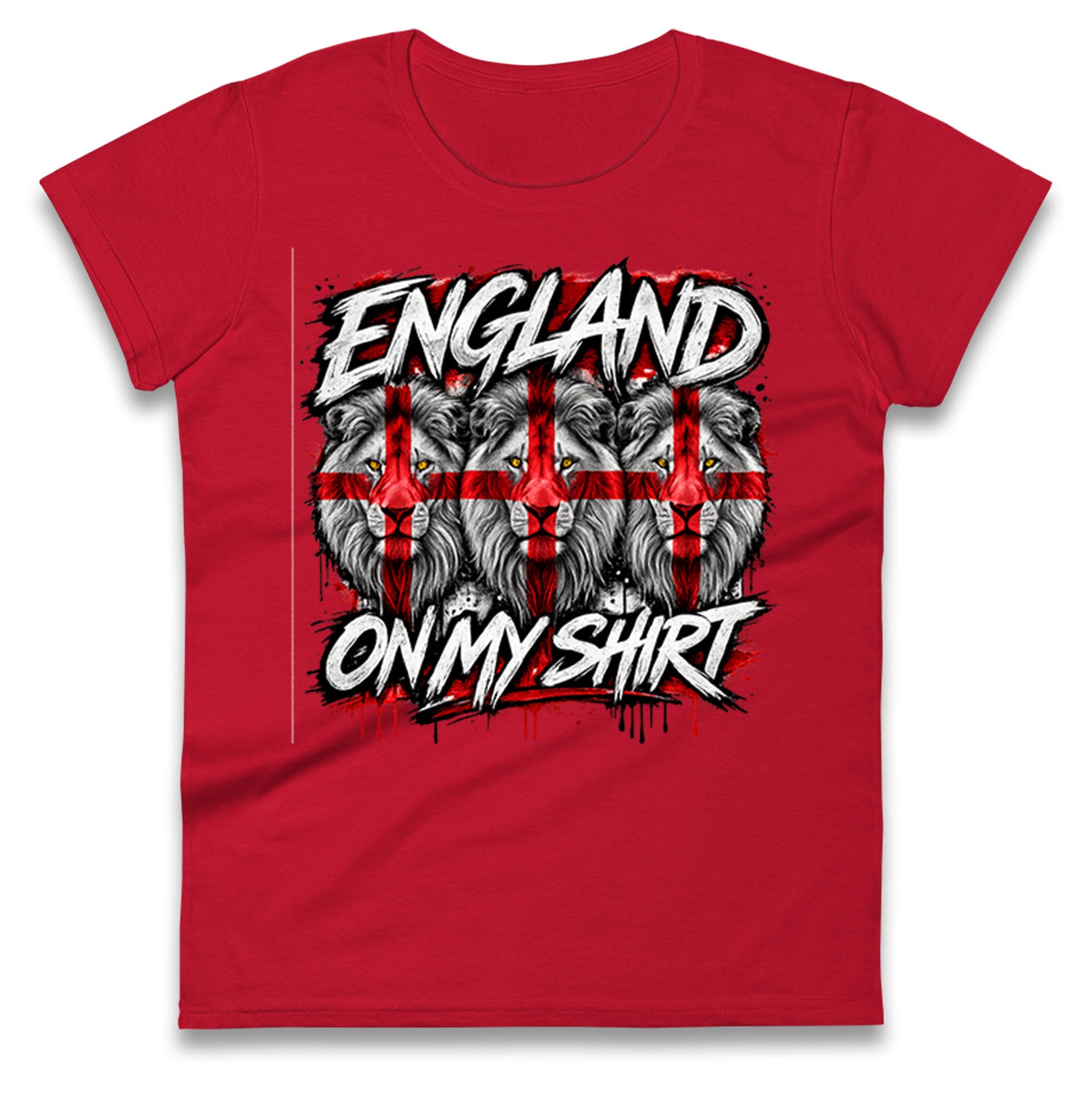 England 3 Lions World Cup 2026 Ladies T Shirt