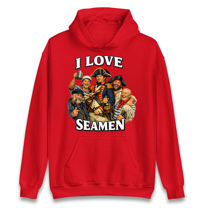 I Love Seamen Funny Cringe Meme Offensive  Hoodie