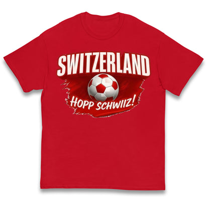 Switzerland Hopp Schwiiz! Kids T Shirt