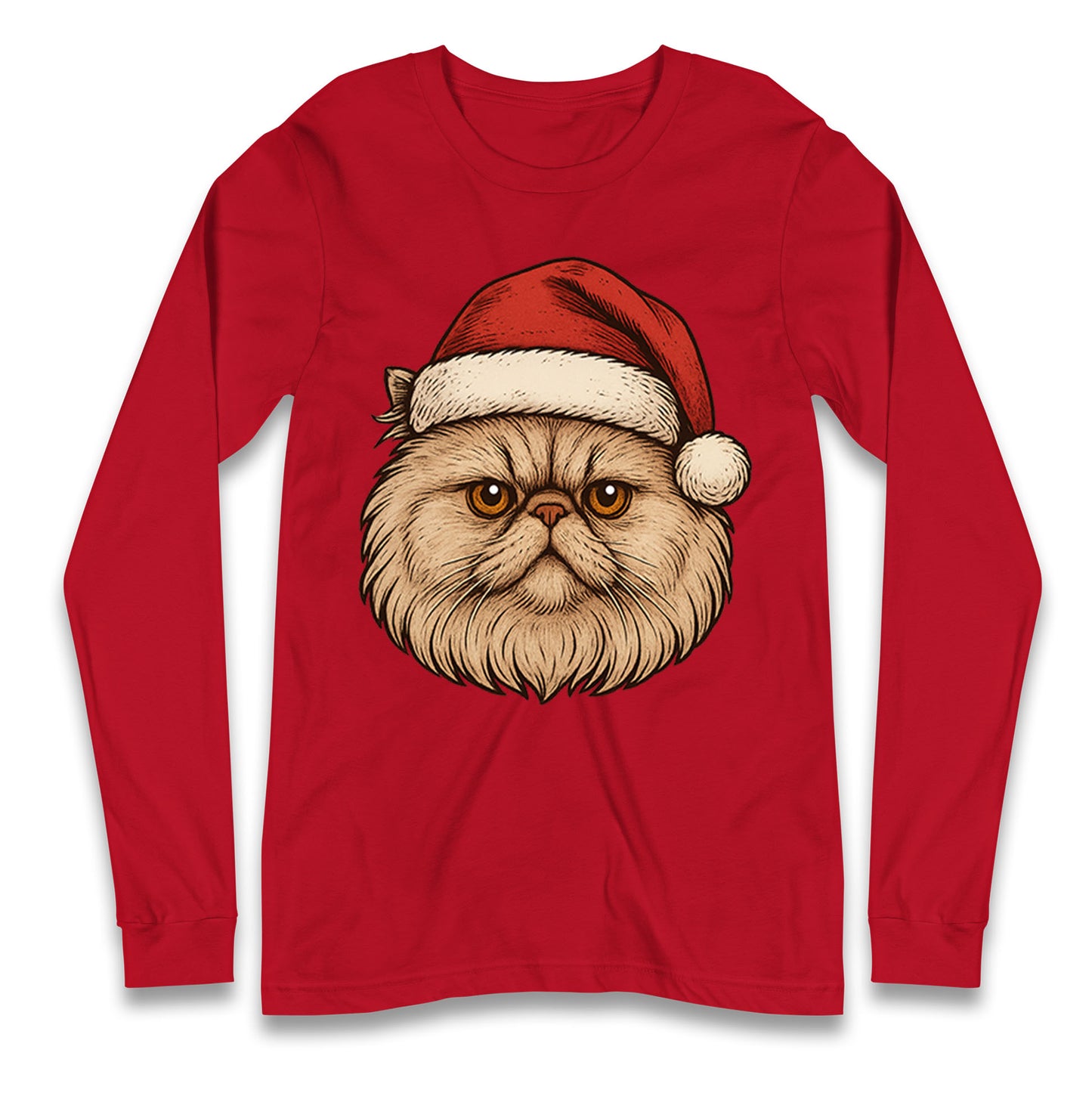 Persian Cat Christmas Longsleeve T Shirt 