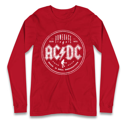 ACDC Rock N Roll Domination Longsleeve T Shirt