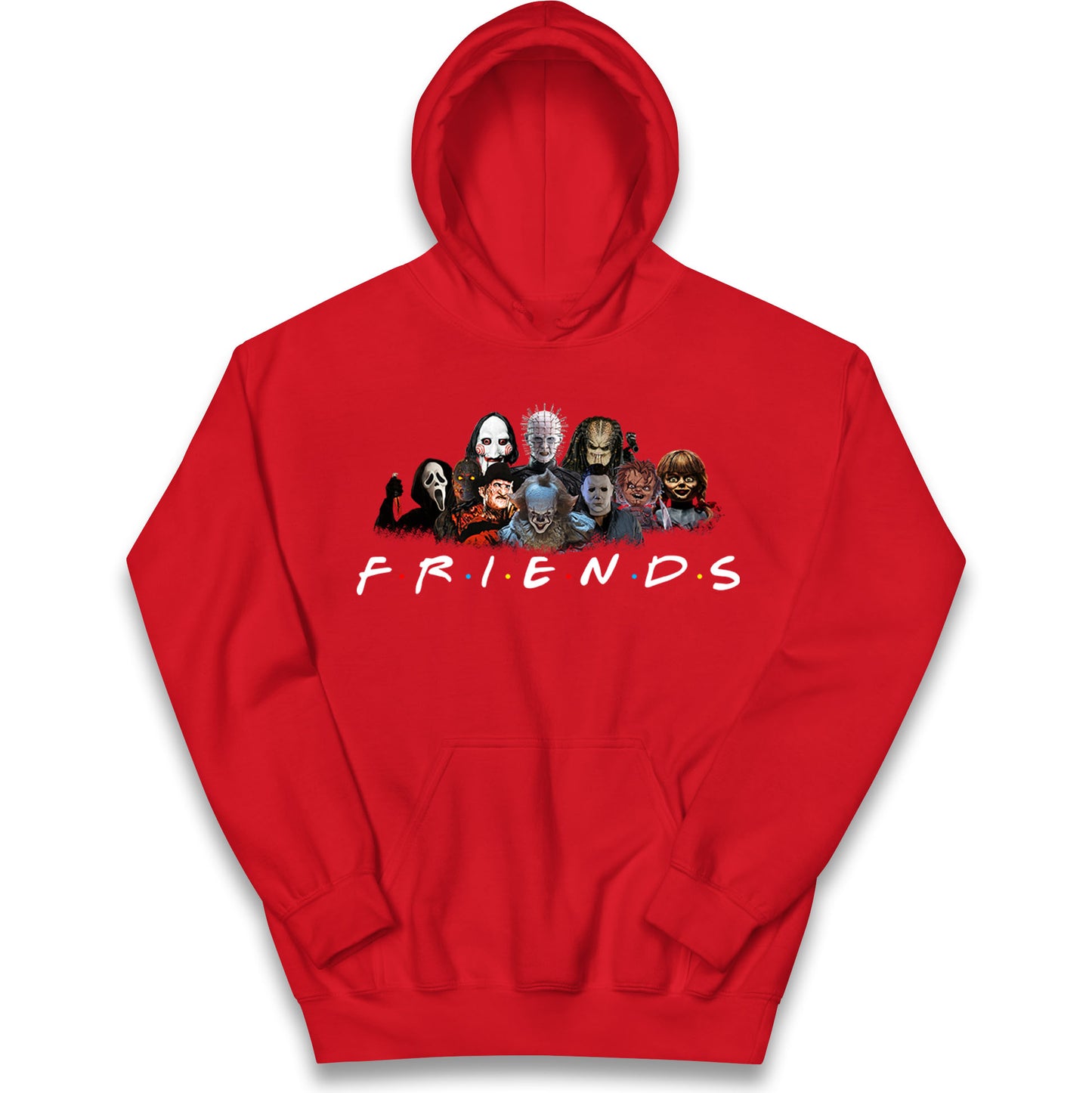 Horror Characters Friends Halloween Kids Hoodie