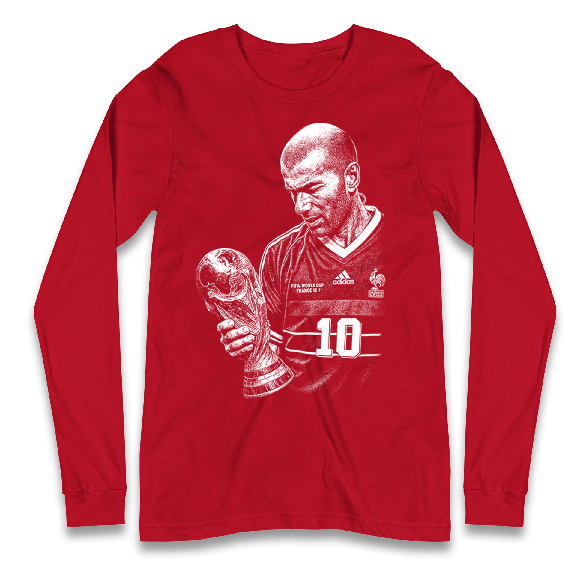 Zidane France Footballer Longsleeve T Shirt