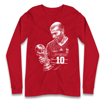 Zidane France Footballer Longsleeve T Shirt