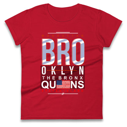 Brooklyn New York State Ladies T Shirt