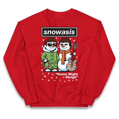 Funny Snowasis Music Band Kids Jumper 