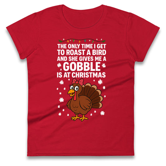 Rude Christmas Ladies T Shirt