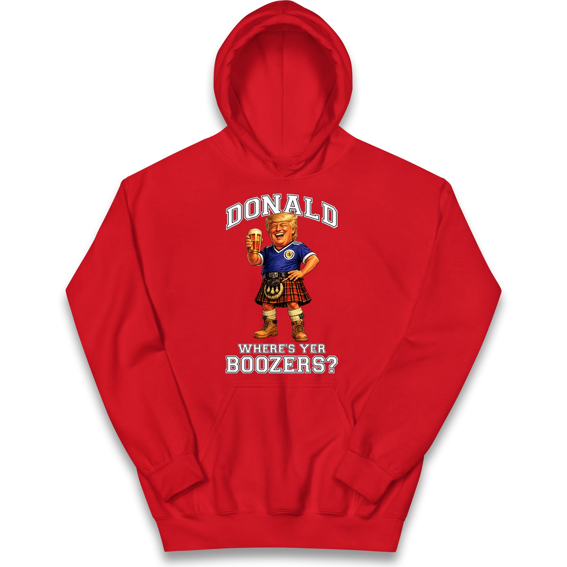 Donald Trump Scotland World Cup Kids Hoodie