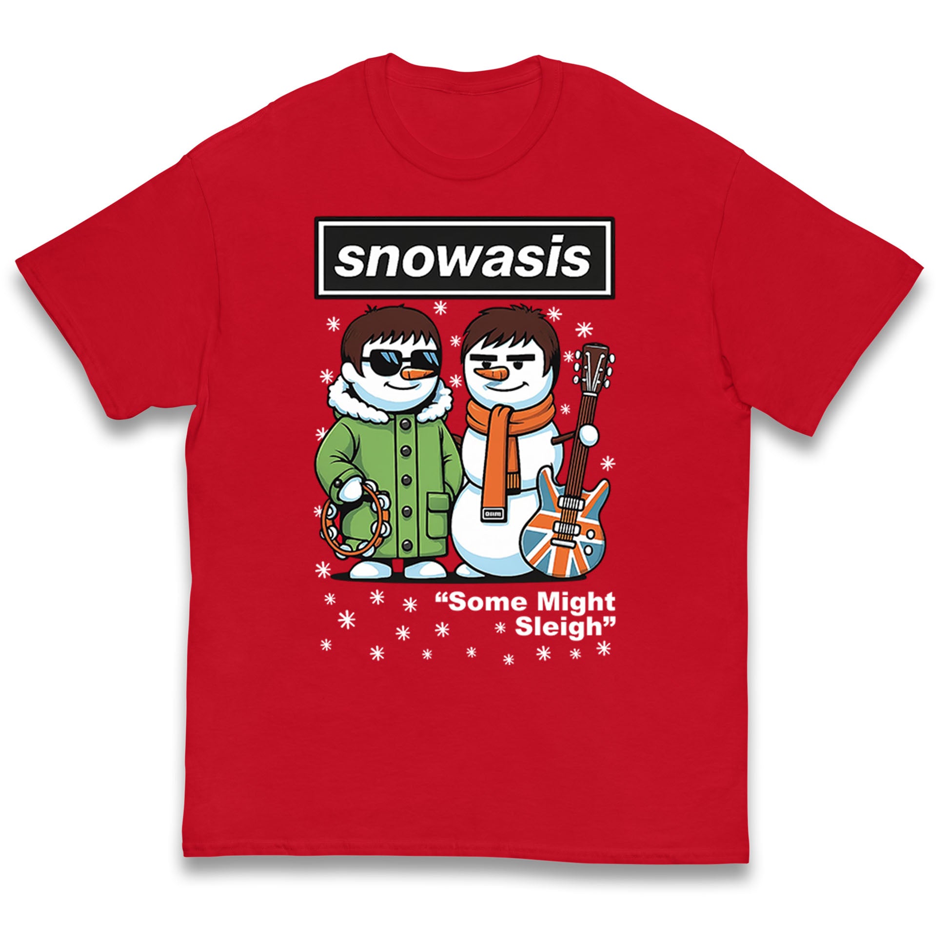 Snowasis Might Sleigh Xmas Music Band  Kids T Shirt