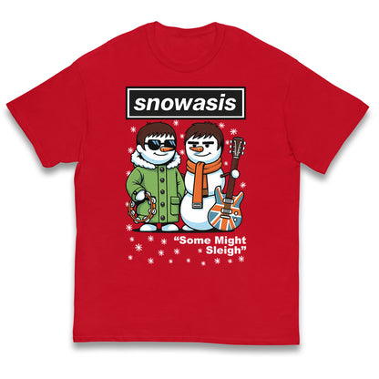 Snowasis Might Sleigh Xmas Music Band  Kids T Shirt