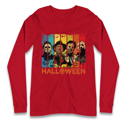 Vintage Villains Halloween Long Sleeve T Shirt