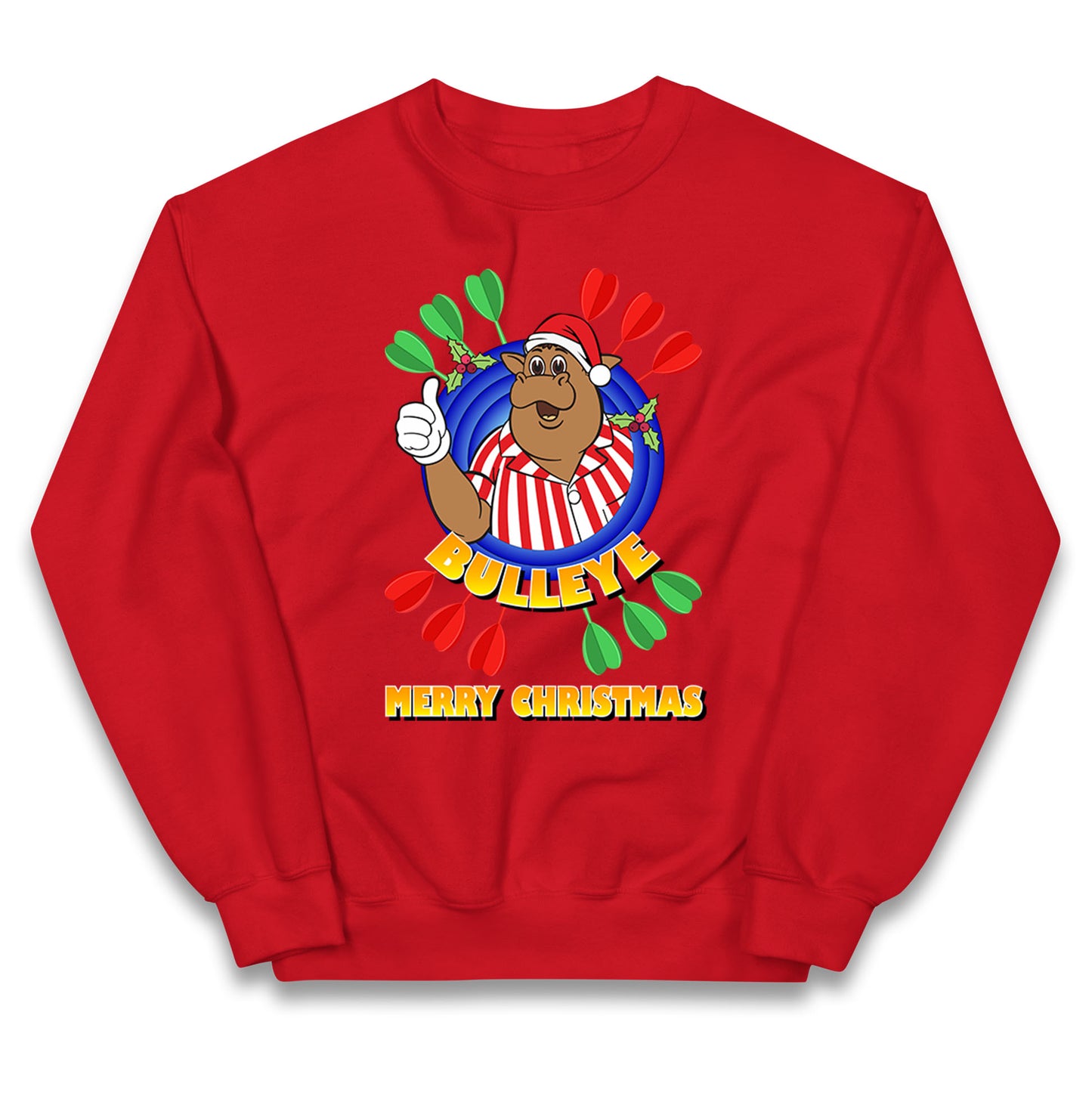 bullseye dartboard christmas jumper