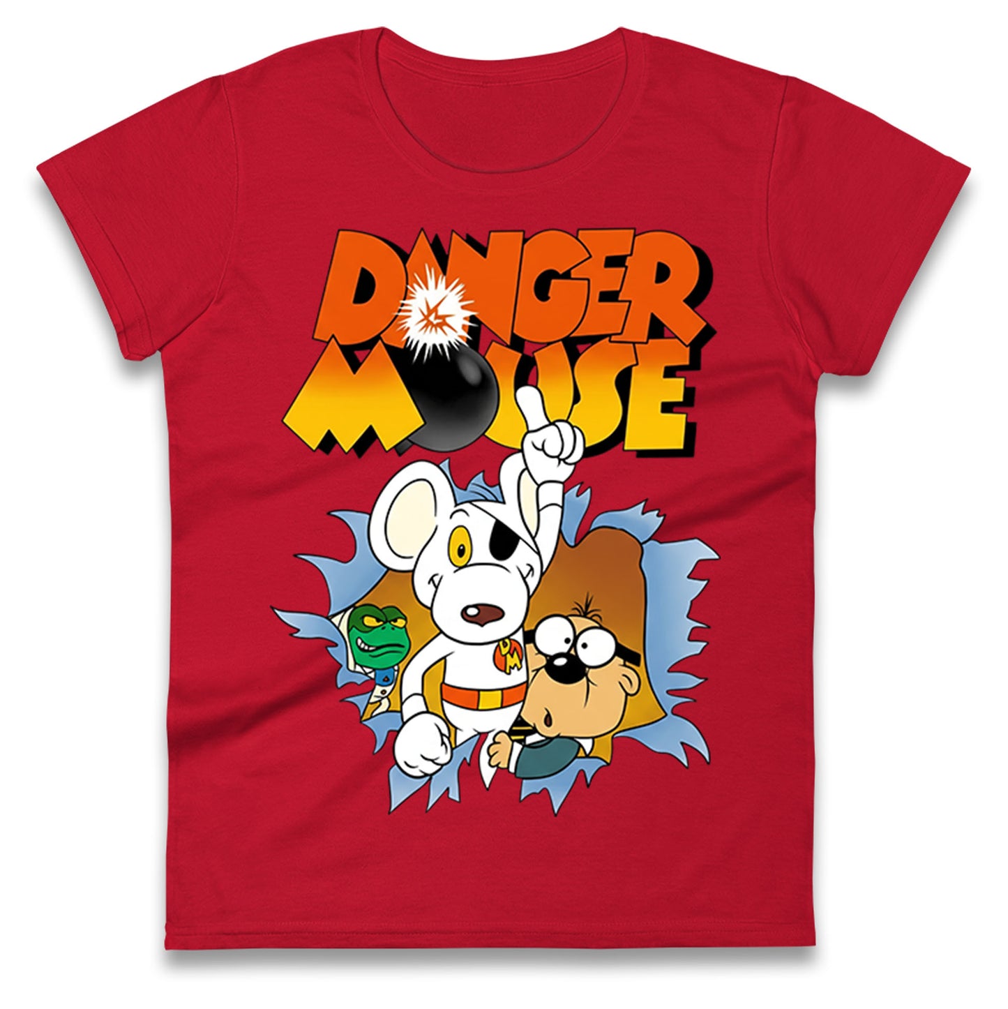 Danger Mouse & Penfold Ladies T Shirt