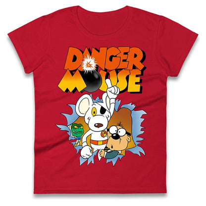 Danger Mouse & Penfold Ladies T Shirt