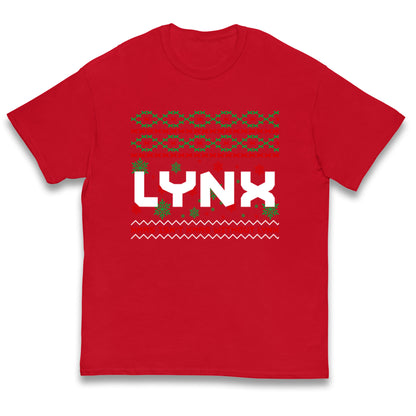 Lynx Christmas Kids T Shirt