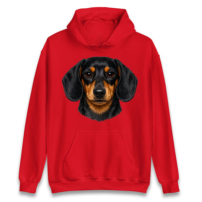 Dachshund Dog Face Hoodie