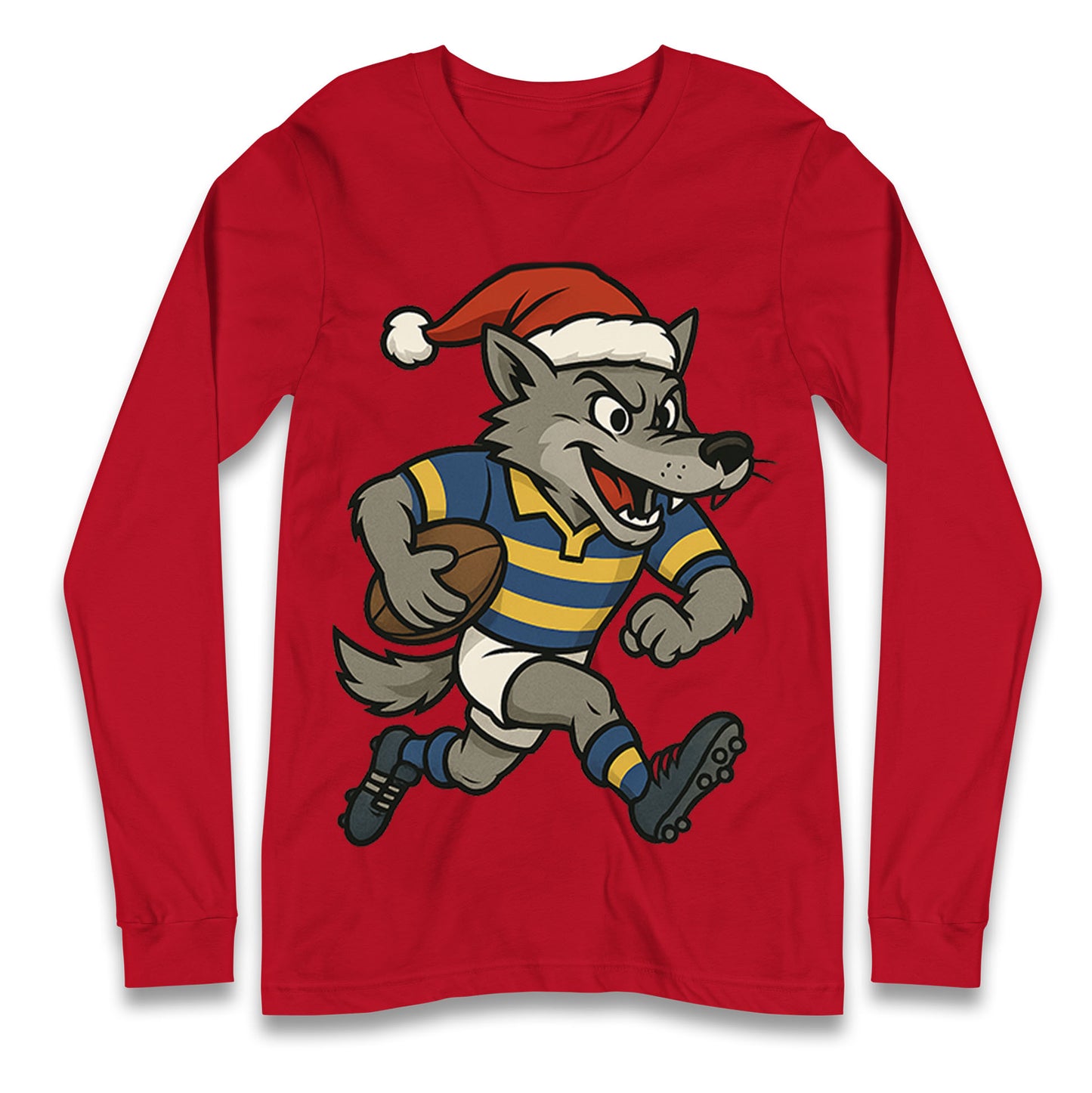 Warrington Wolves Christmas Longsleeve T Shirt 