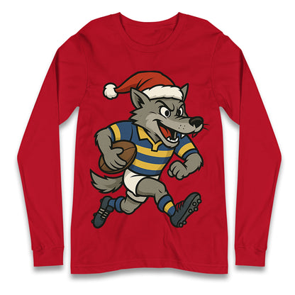 Warrington Wolves Christmas Longsleeve T Shirt 