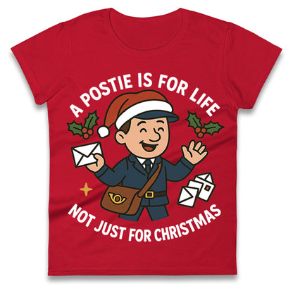 Postie Christmas Ladies T Shirt