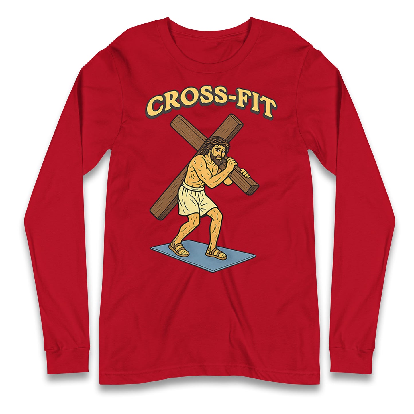 Jesus Cross Fit Longsleeve T Shirt 