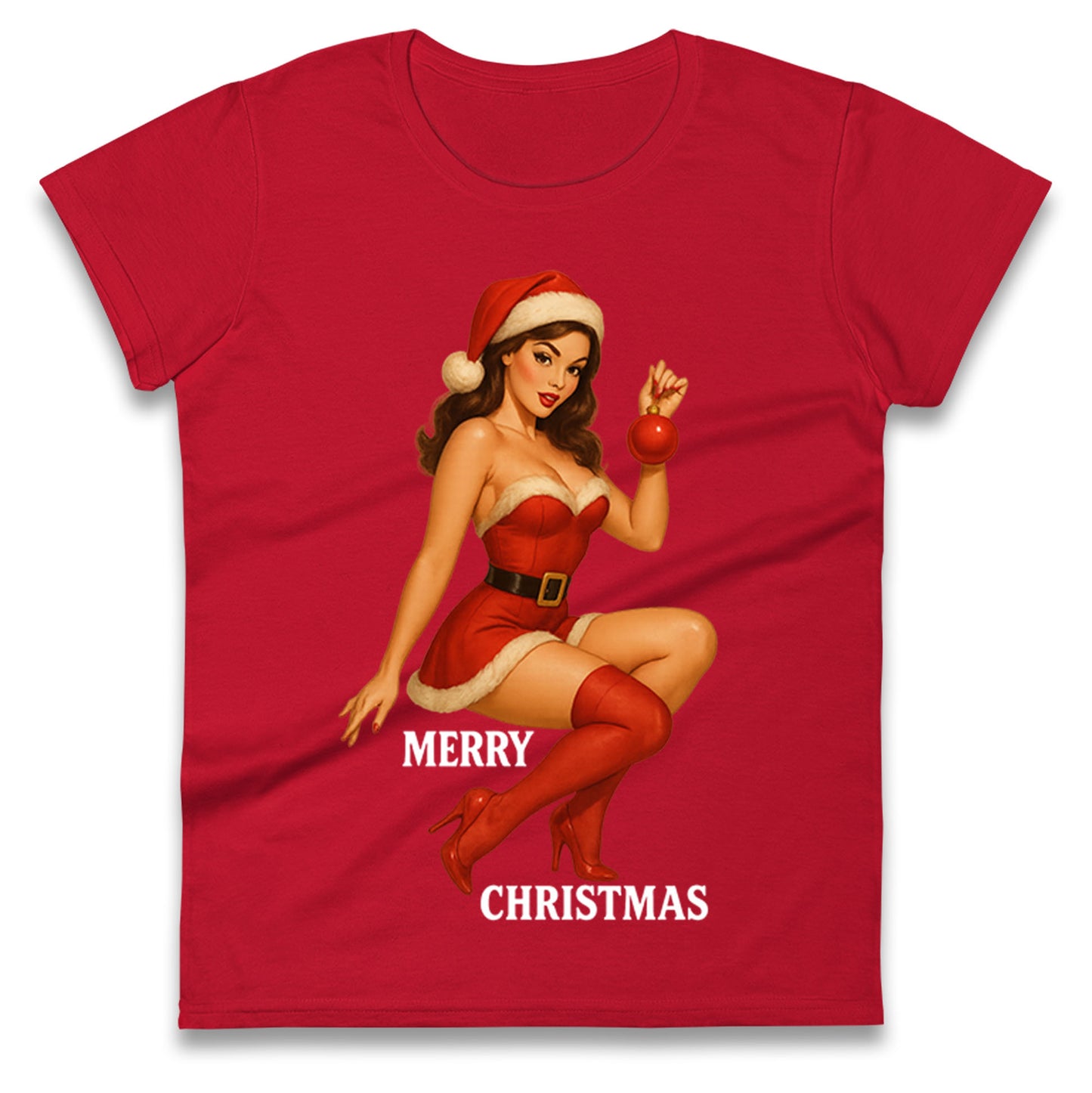 Merry Christmas Sexy Christmas Ladies Shirt
