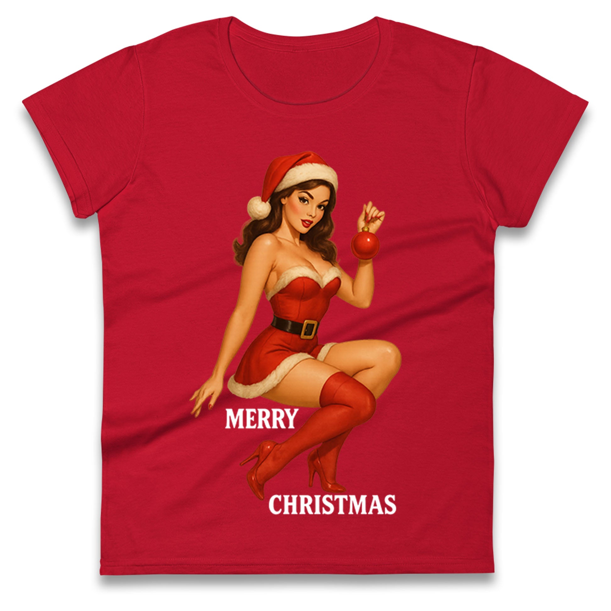 Merry Christmas Sexy Christmas Ladies Shirt
