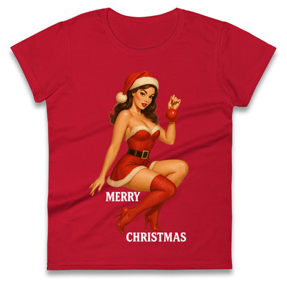 Merry Christmas Sexy Christmas Ladies Shirt
