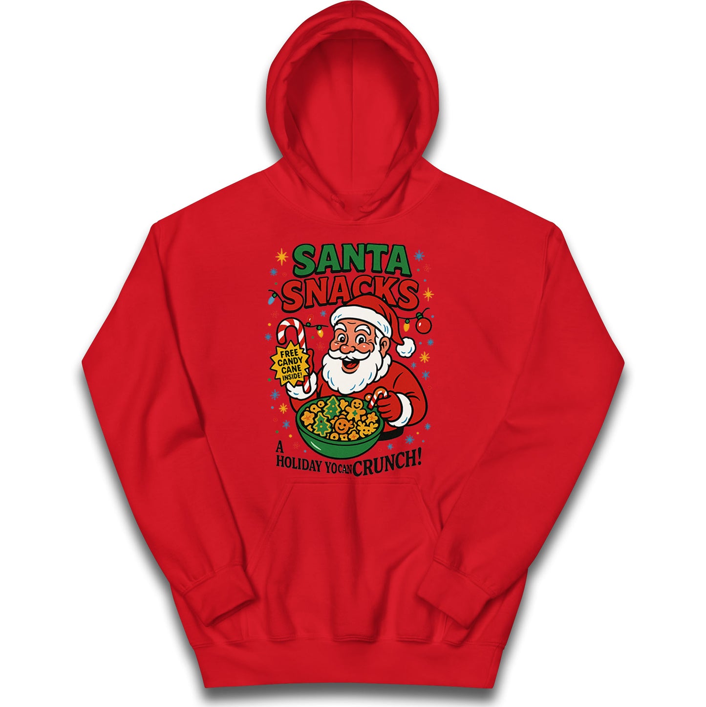 Santa Snacks Christmas Kids Hoodie