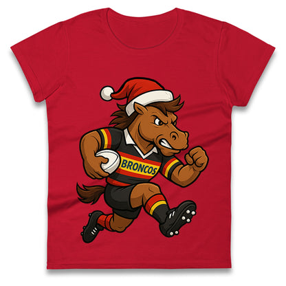 London Broncos Christmas Ladies T Shirt