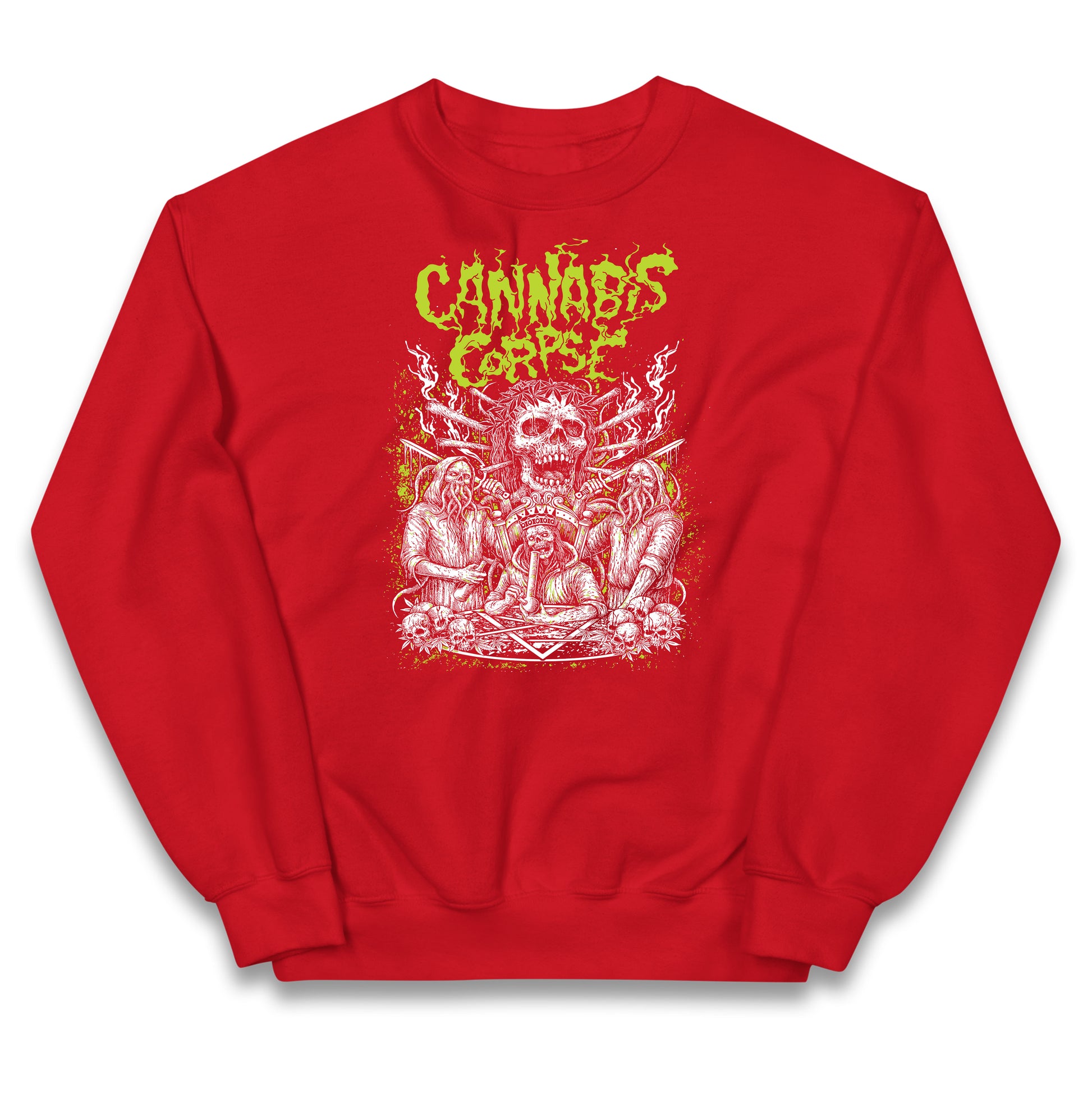 Cannabis Corpse Band Kids Jumper
