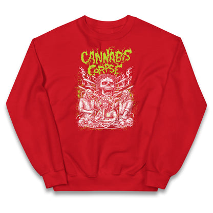 Cannabis Corpse Band Kids Jumper