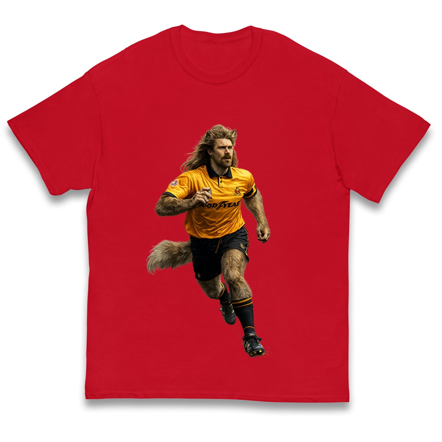 Retro John The Wolf Wolves Kids T Shirt