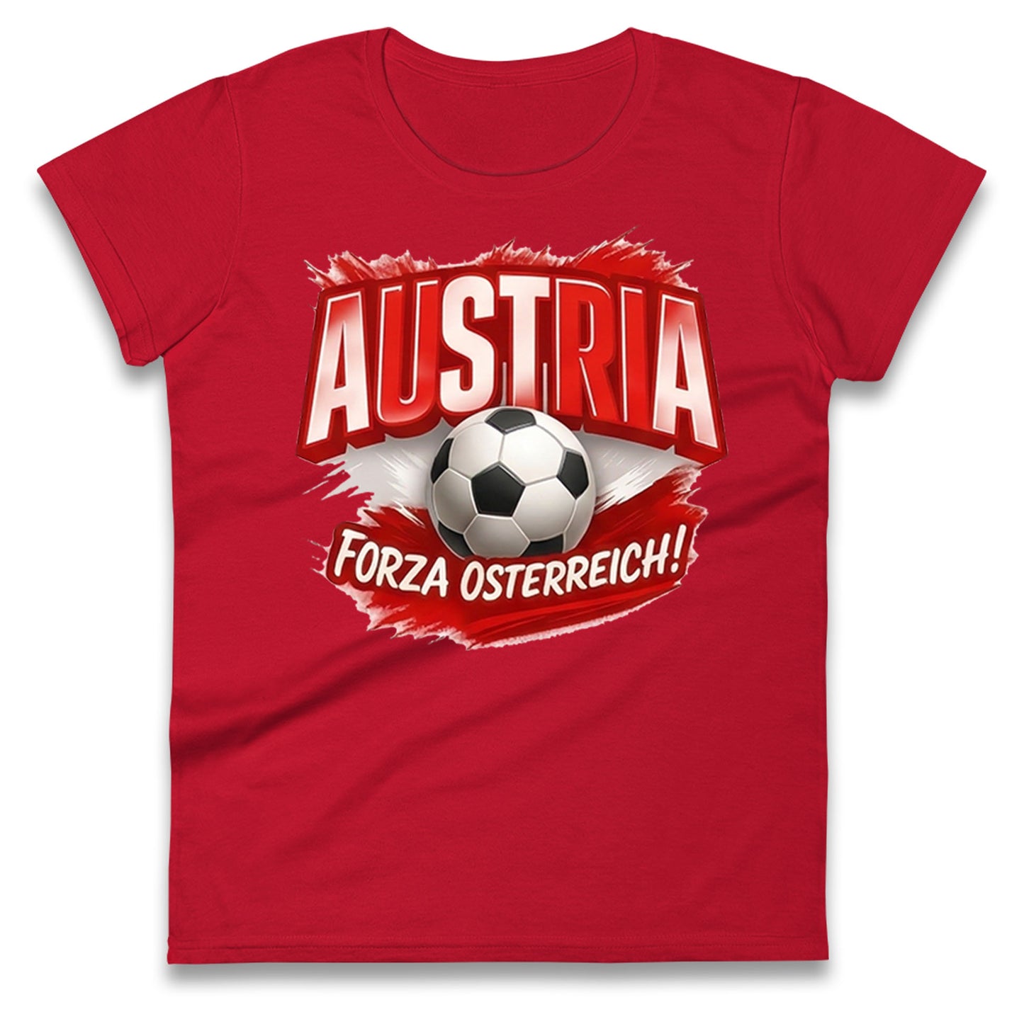 Austria Retro World Cup Ladies T Shirt