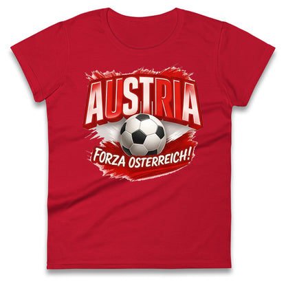 Austria Retro World Cup Ladies T Shirt