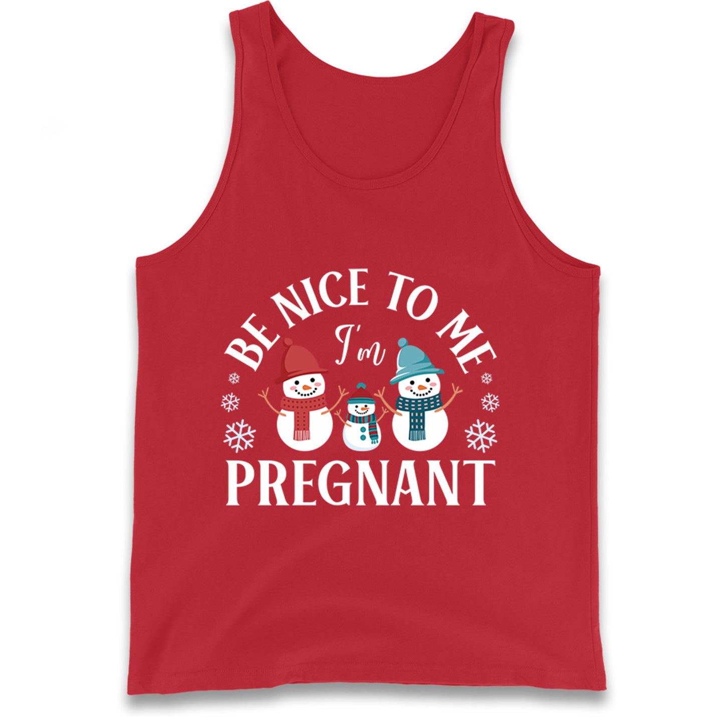 Pregnant At Christmas Tank Top