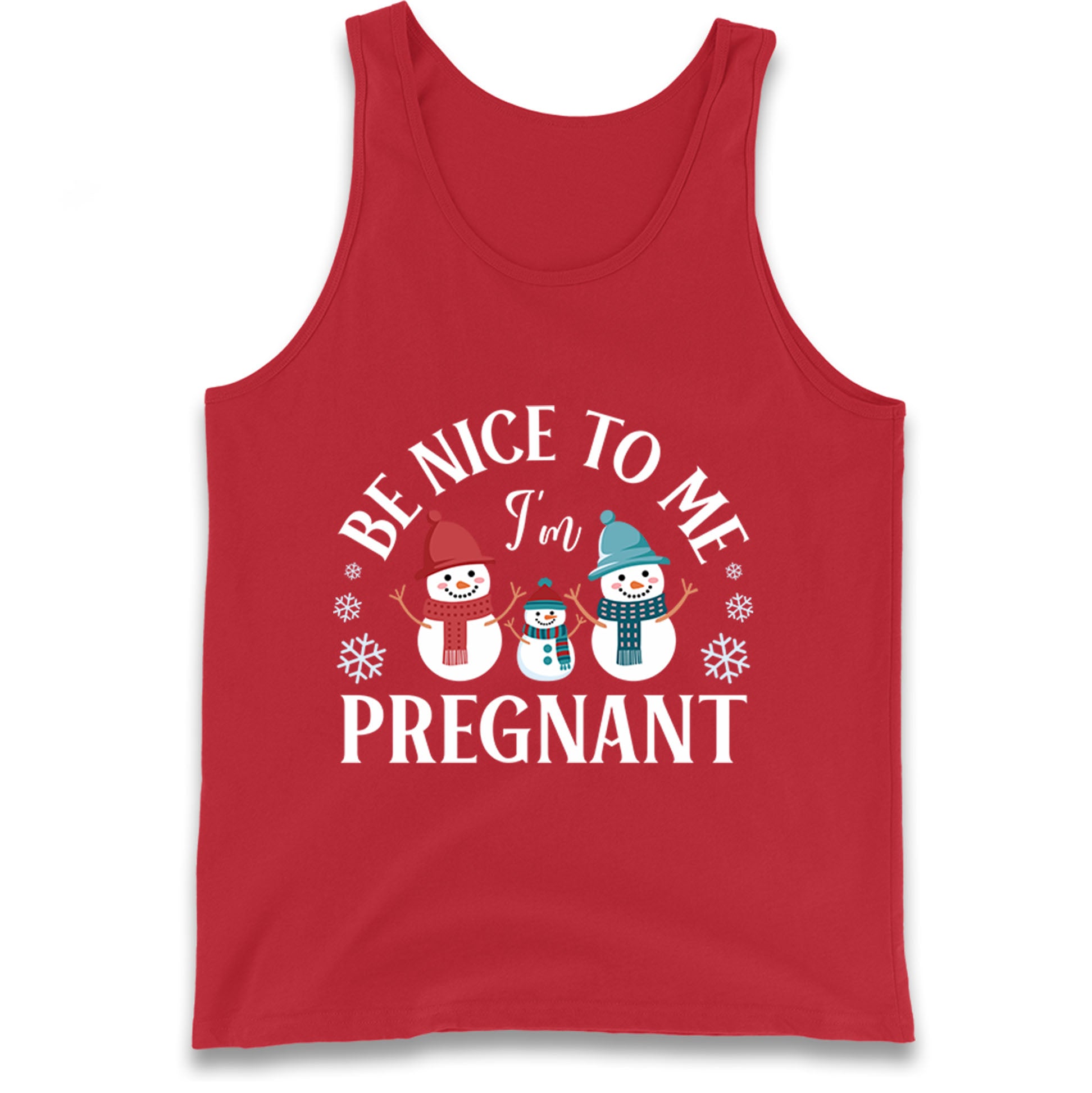 Pregnant At Christmas Tank Top