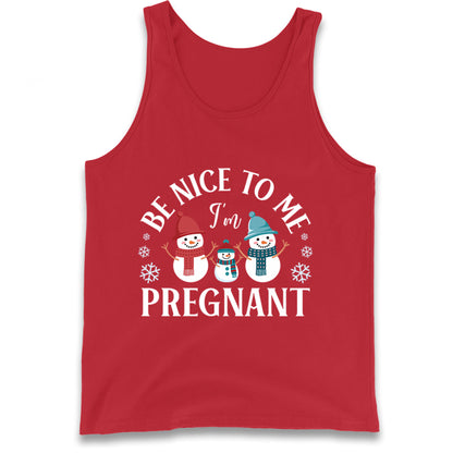 Pregnant At Christmas Tank Top